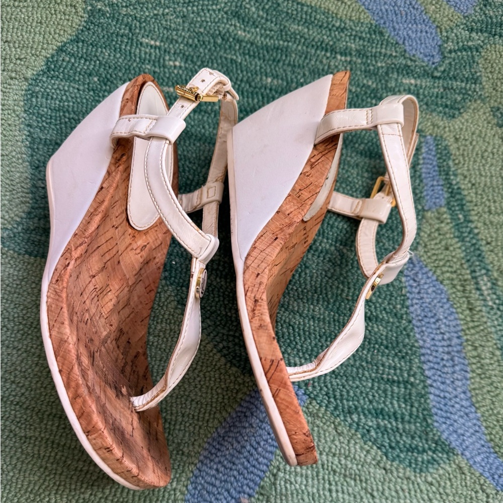Ralph Lauren Reeta Cork Wedge Size 6.5 - Picture 3 of 9